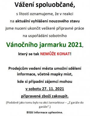 Vánoční jarmark  ZRUŠEN - ZMĚNĚNO NA ADVENTTÚR  2