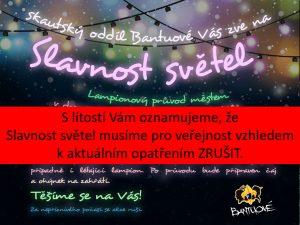 Slavnost světel - zrušeno 1