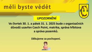 Upozornění 1