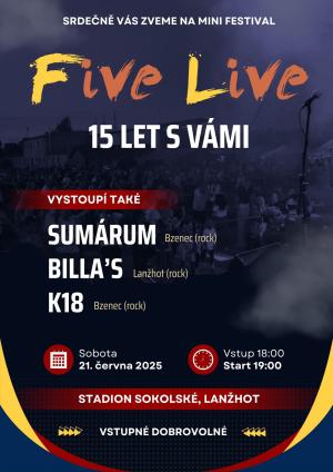 Five Live 15 let s vámi 1