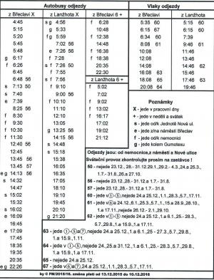 JÍZDNÍ ŘÁD 2016